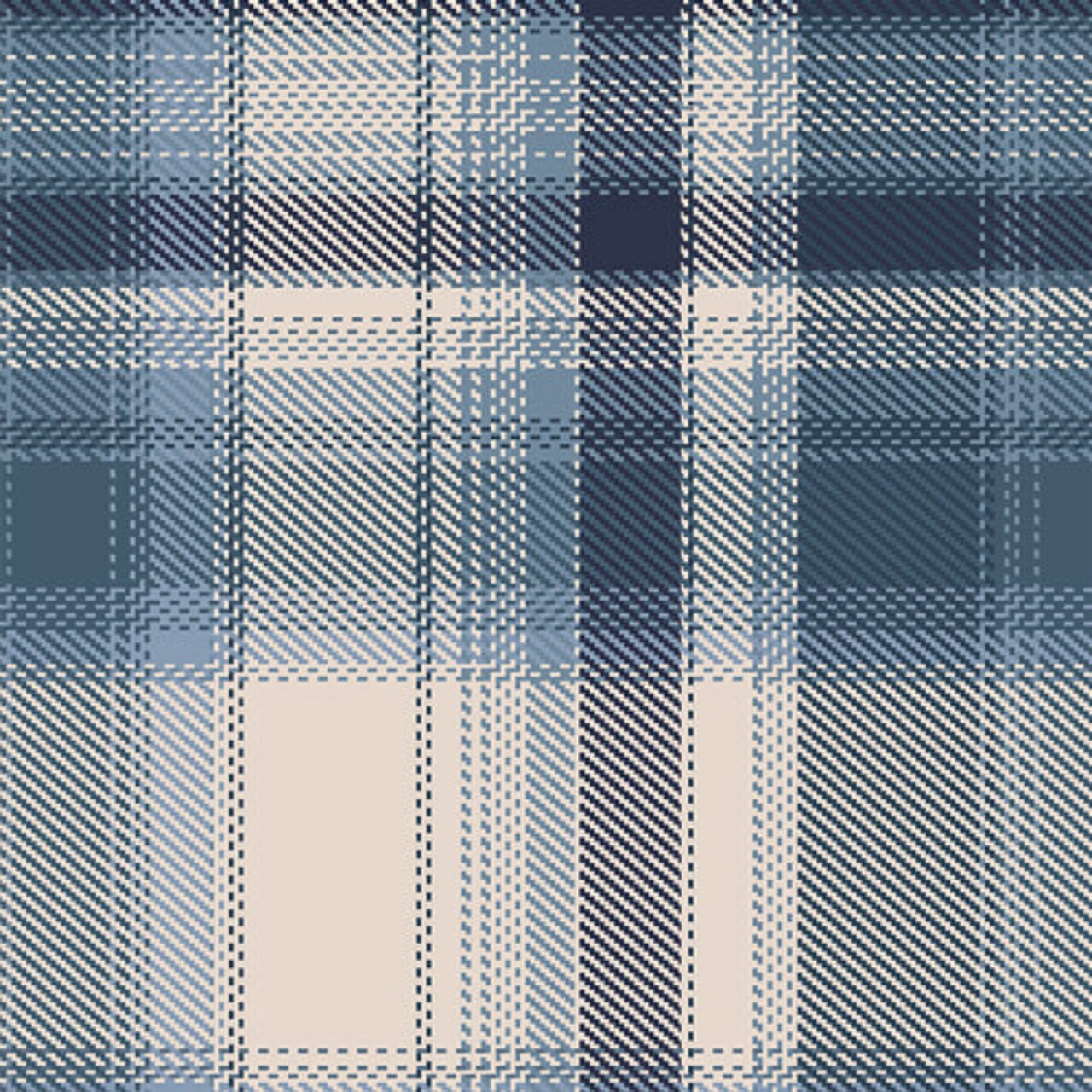 Fabric Art Gallery Earl Gray Prairie Plaid Highland Flannel by the Quarter Yard F-22800